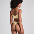 Dianne High Leg Thong, Yellow
