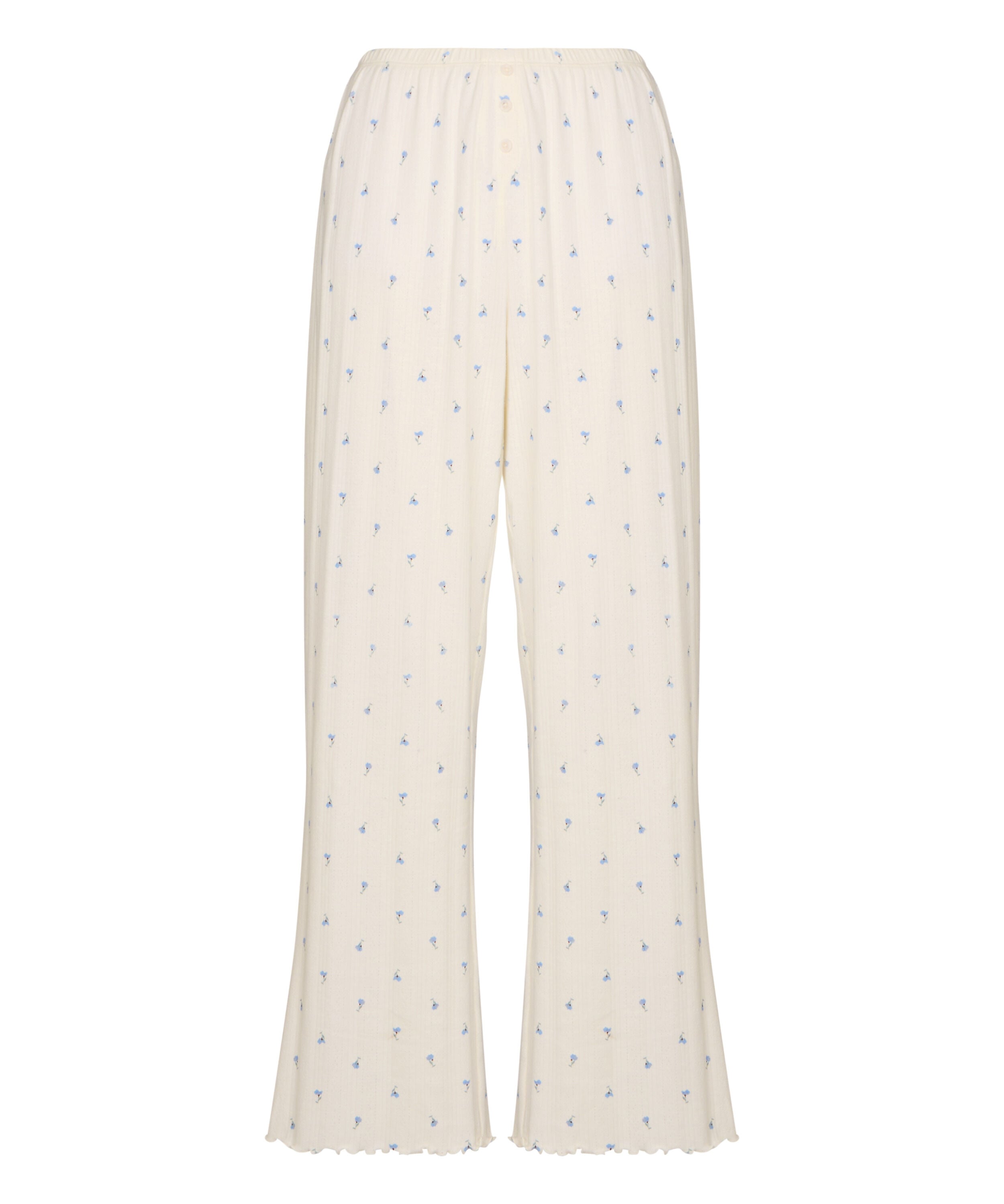 Pant Loose Pointelle, White