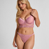 Laila Padded Underwired Longline Bra, Pink