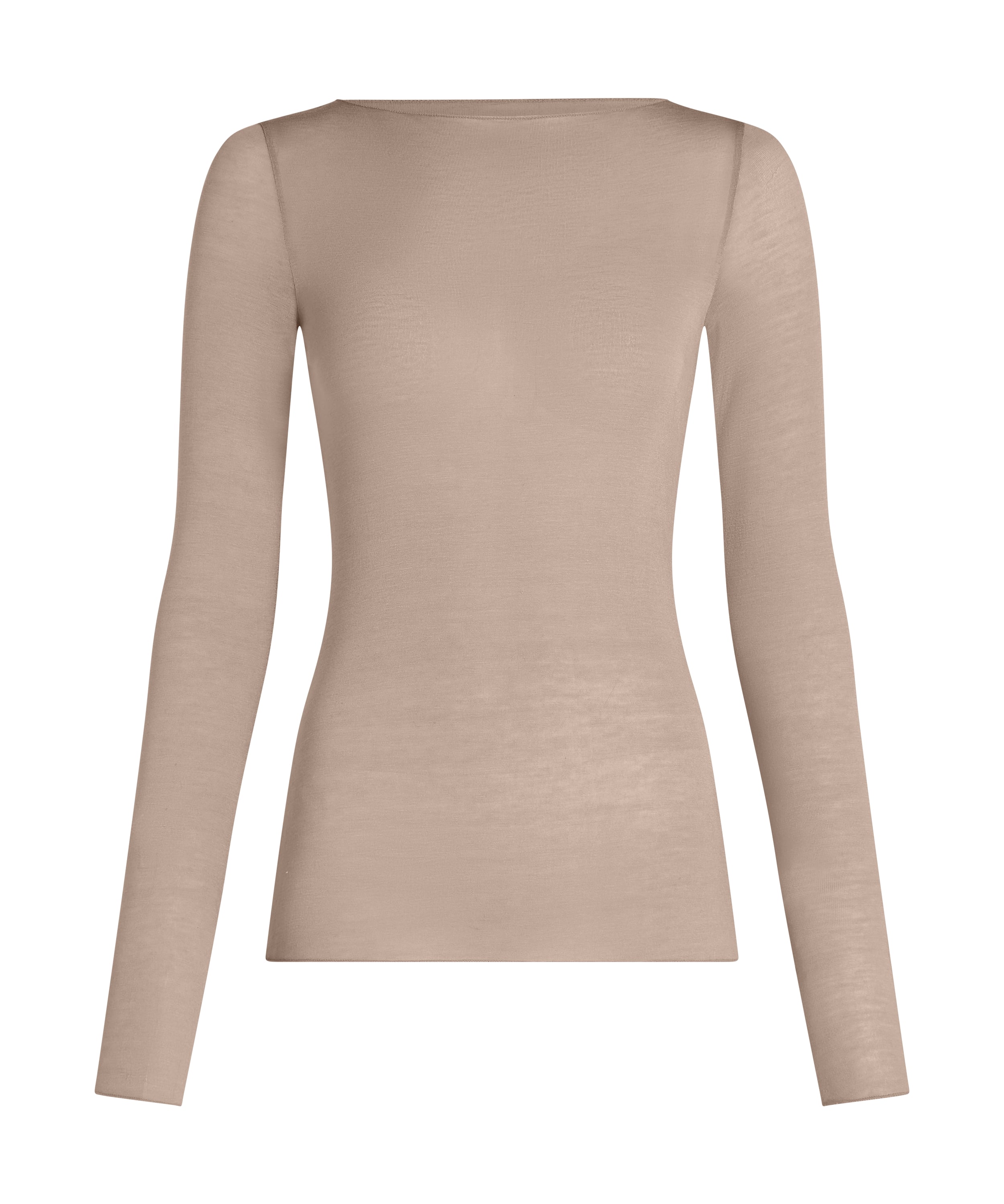 super soft Boatneck shirt with Cashmere, Gray, main