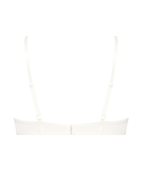 Leyla padded push-up underwired bra, White
