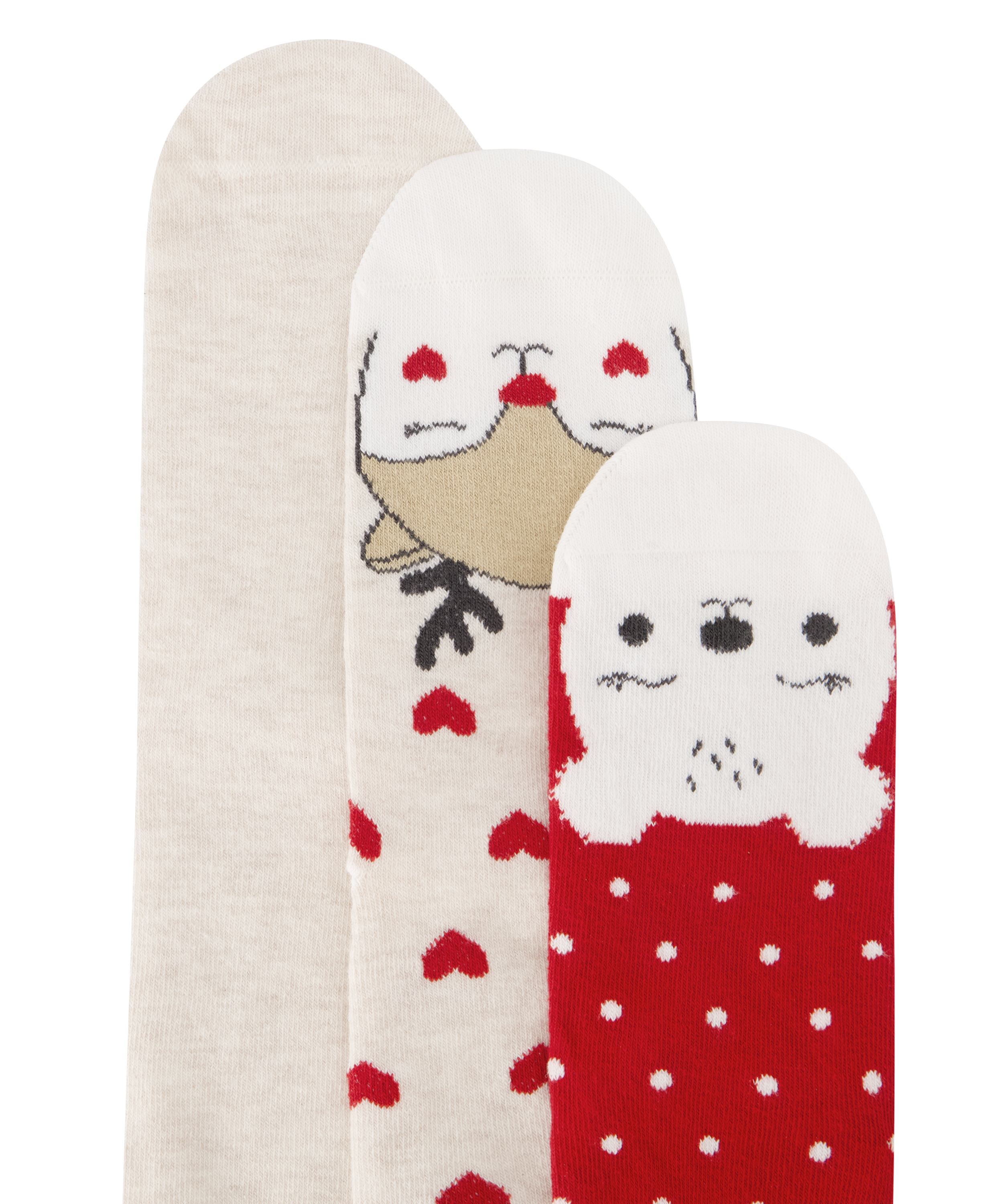 3 pack Giftpack Socks, Red, main