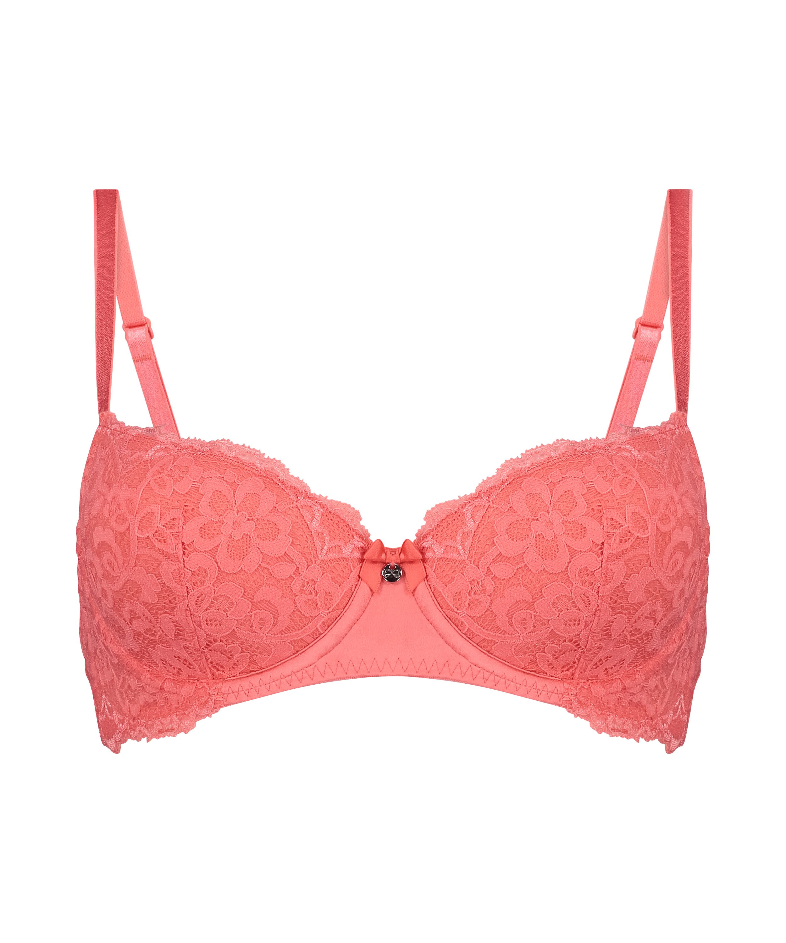 Marine Padded Underwired Bra, Pink, main