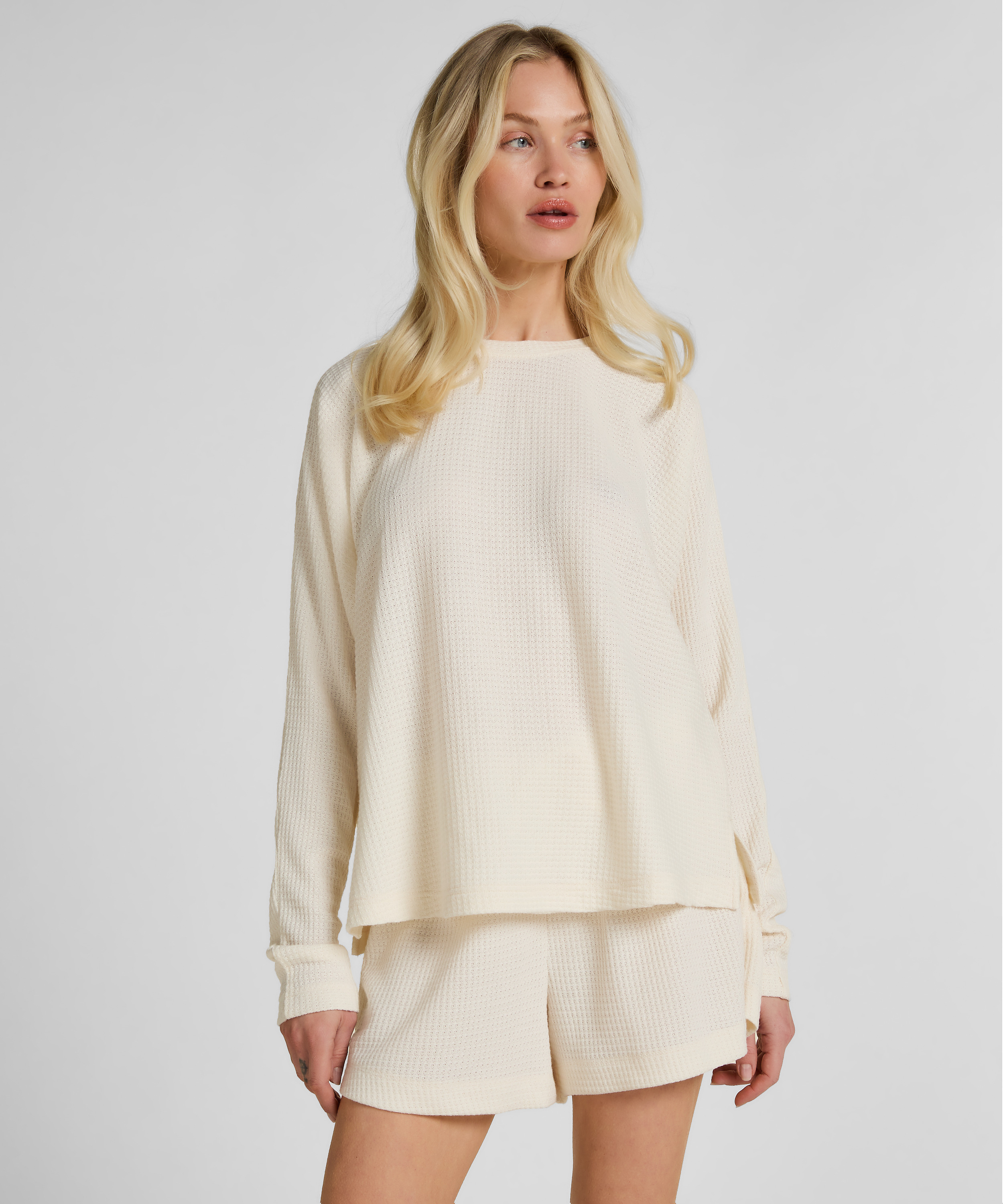 Top Waffle Everly, White, main