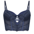 Kimberley Padded Longline Underwired Bra, Blue