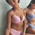 Plunge Padded Underwired Bra, Pink