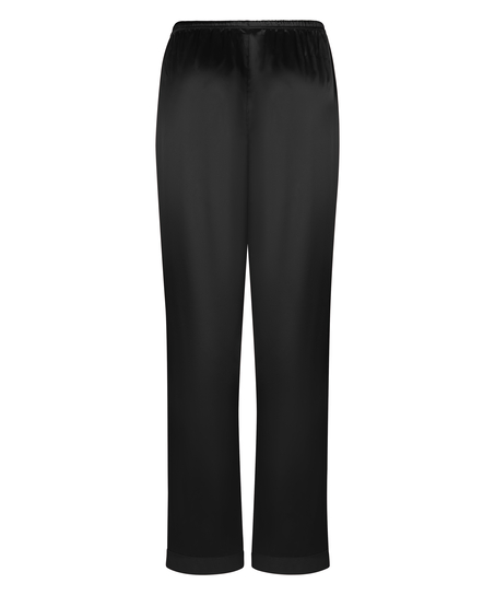 Satin Trousers, Black