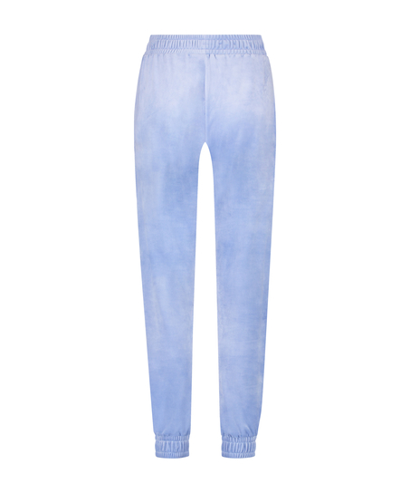 Velours Jogging Pants, Blue