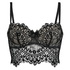 Alicia Padded Underwired Longline Bra, Black