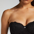 Marine Padded Underwired Strapless Bra, Black