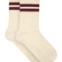 Socks Stripes Cotton, White