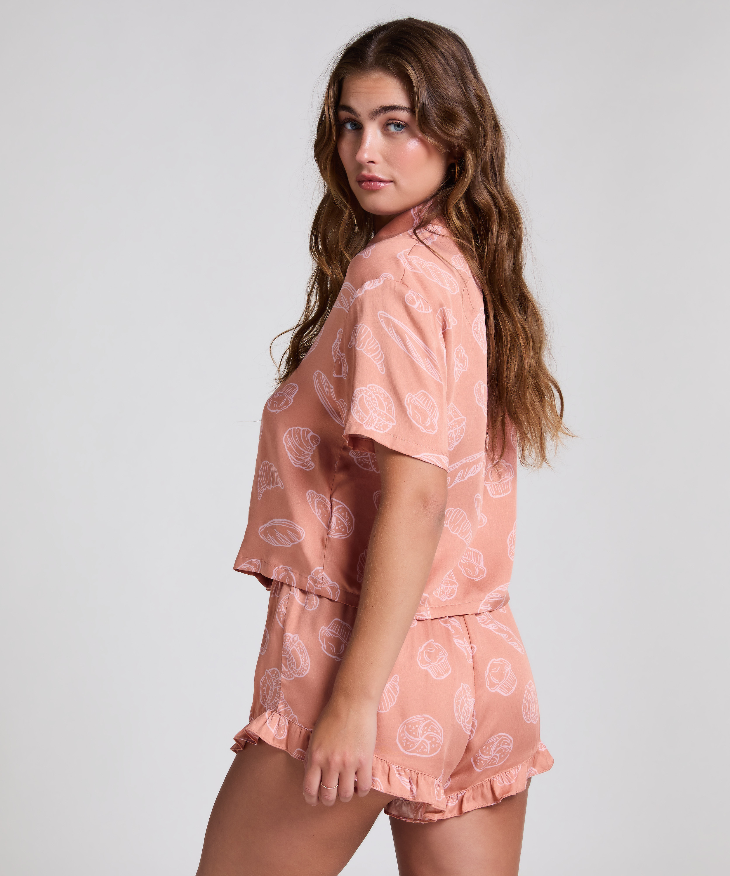 Pyjama Top, Beige, main