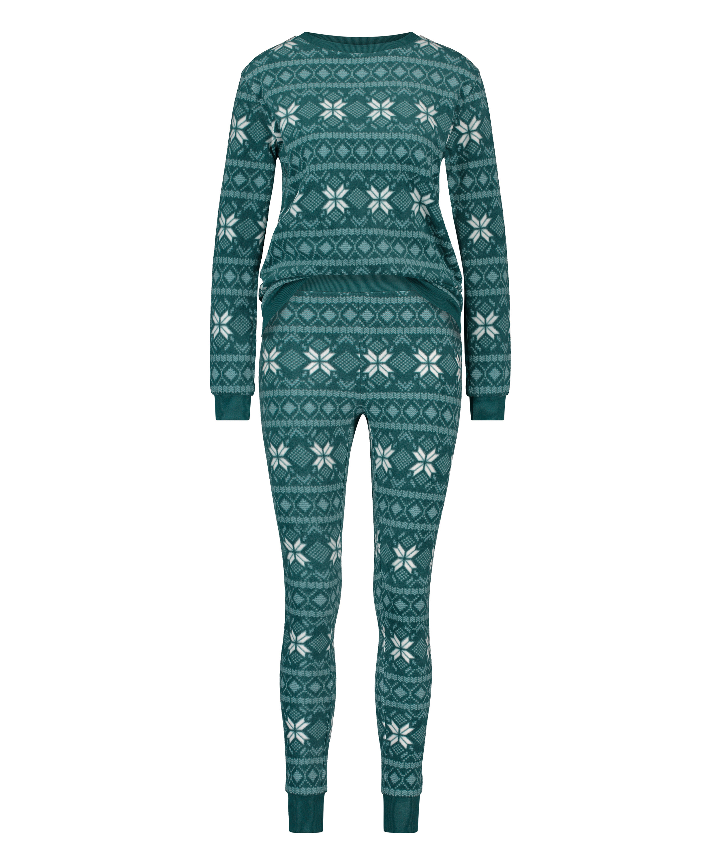 Fleece Pyjama Set, Blue, main