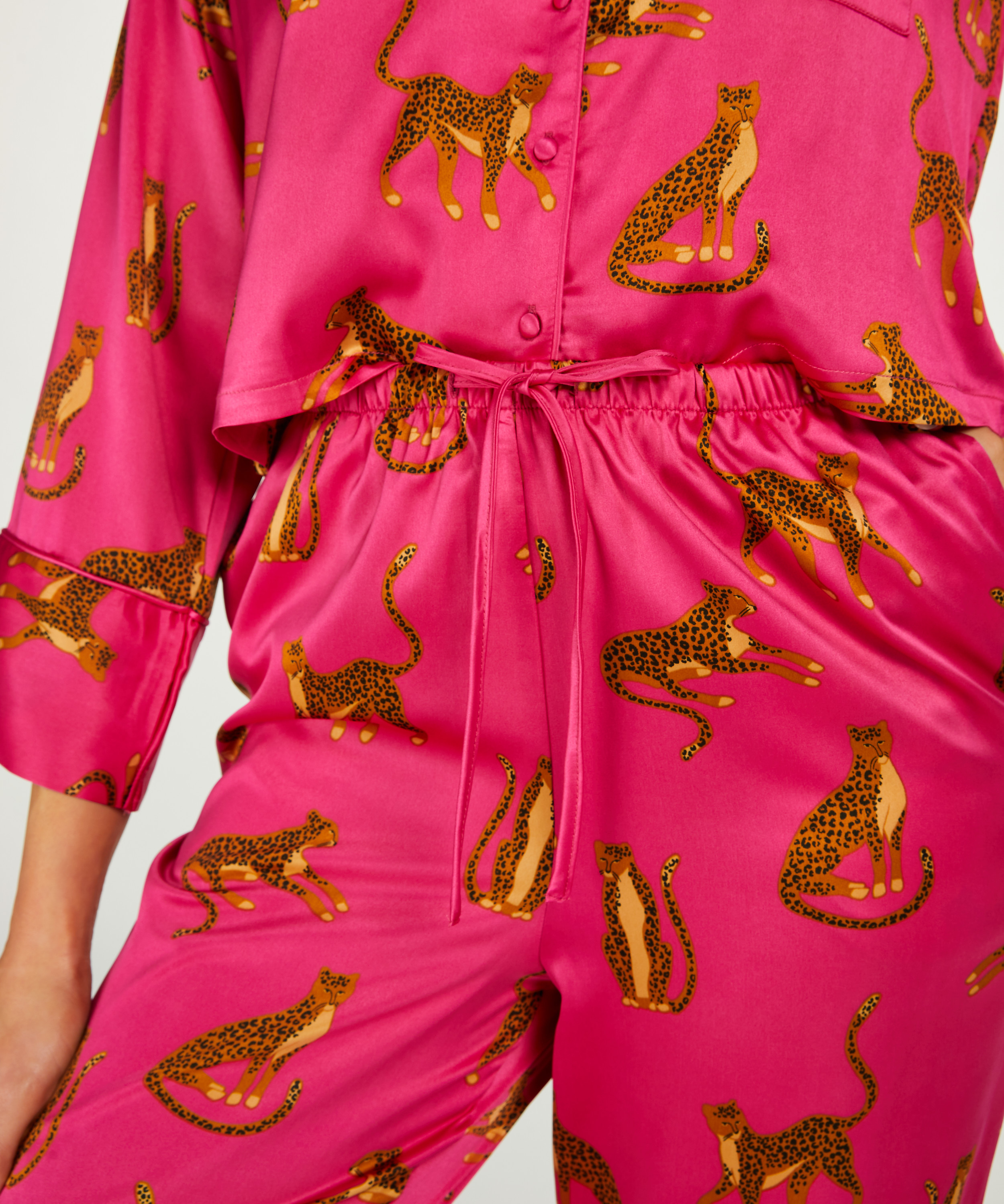 Satin Trousers, Pink, main