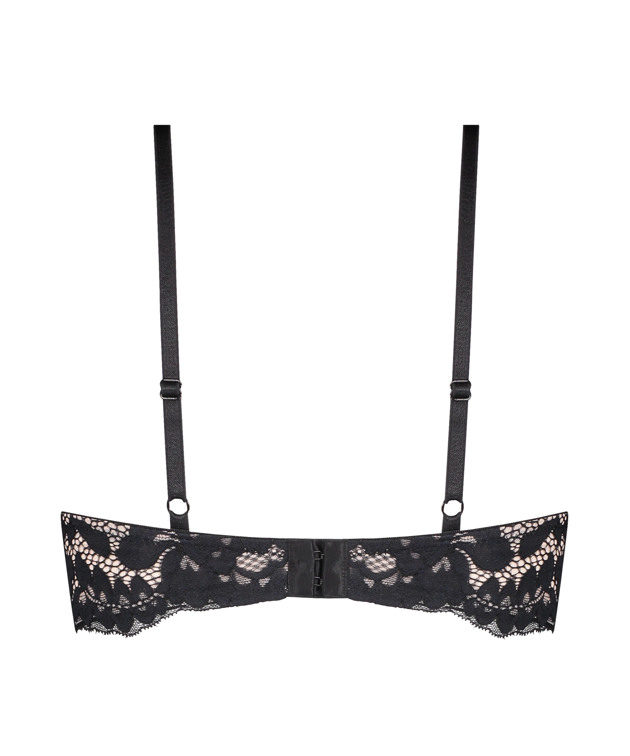 Elly padded underwired bra, Black, main