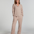 Essentials Flannel Pyjama Top, Beige