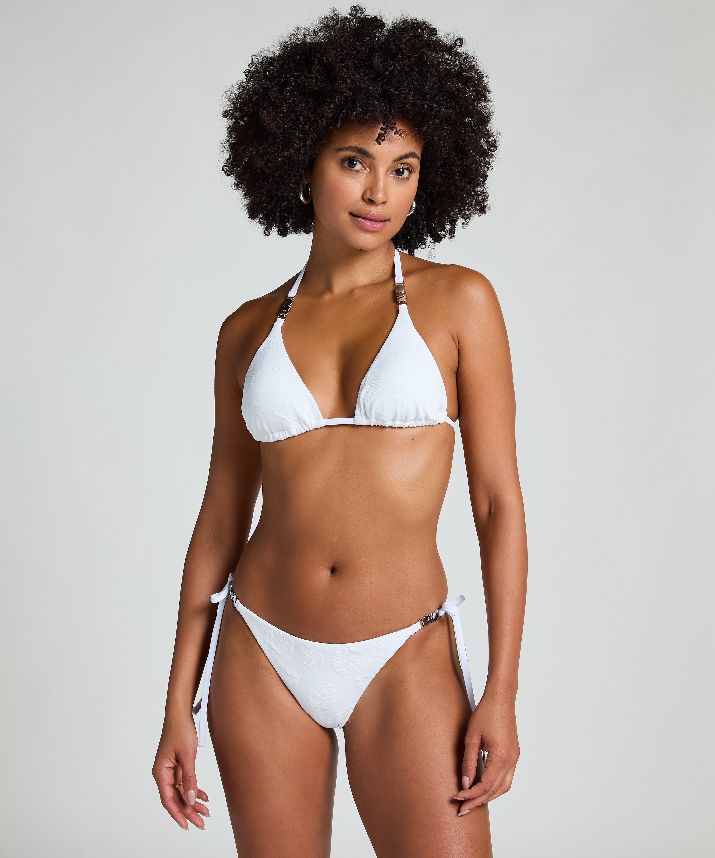 Seashell Bikini Bottoms, White, main