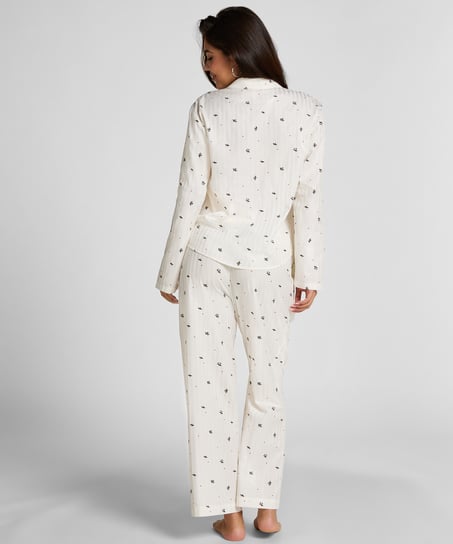 Jacquard Jacket Longsleeve, White