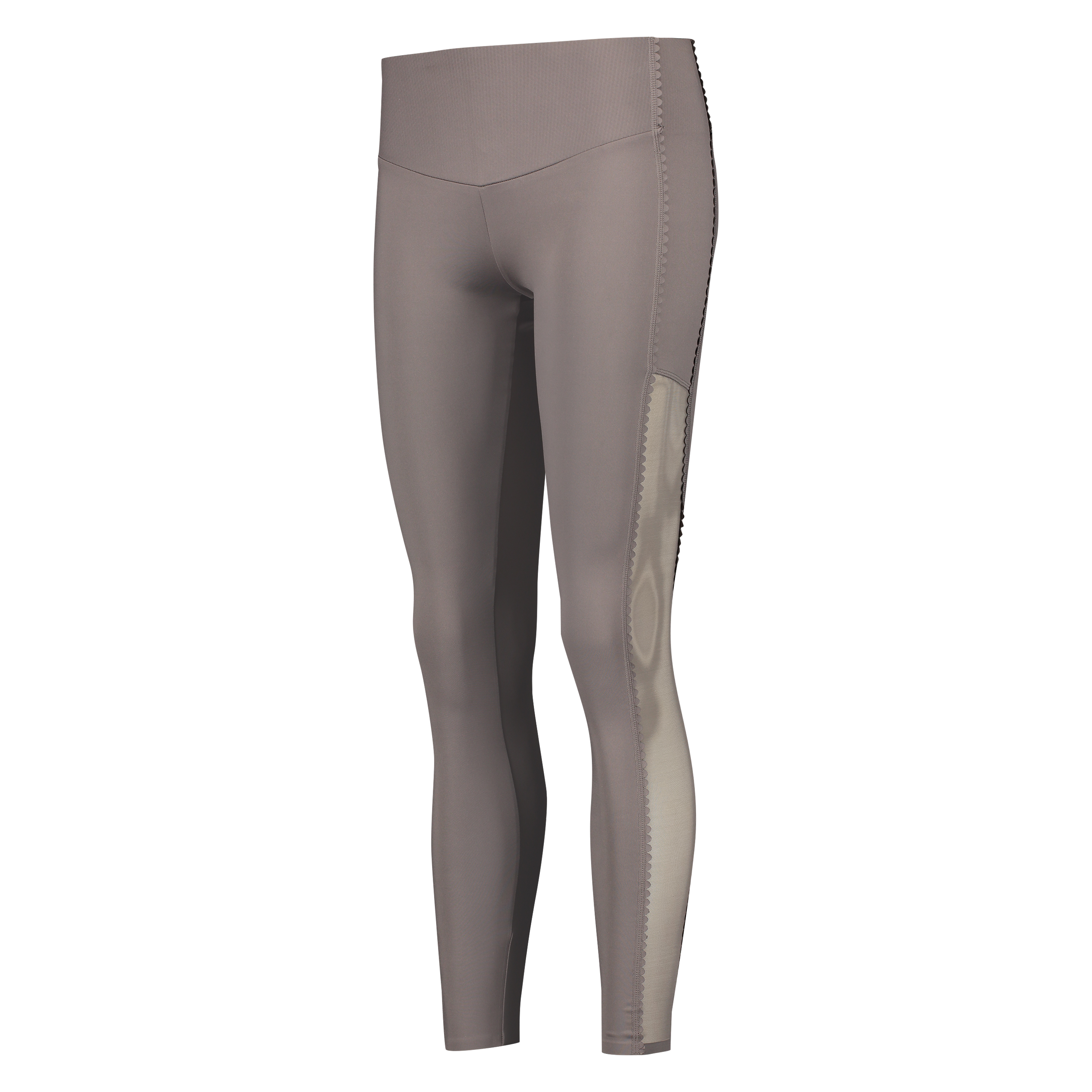 HKMX High waisted sport legging Scallop, Gray, main