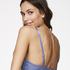 Padded non-wired bra Rebecca, Blue