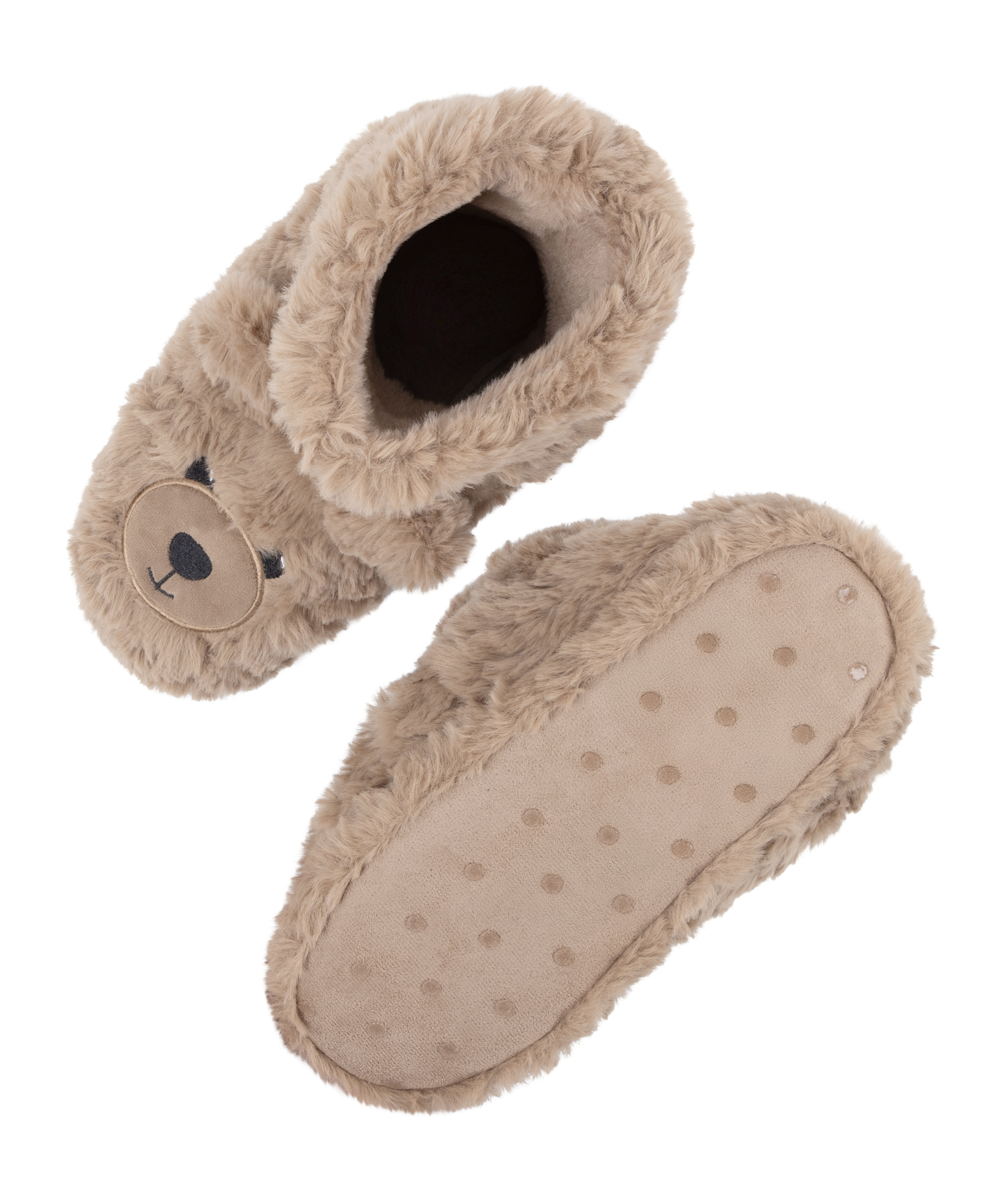 Slippers Teddy Bear, Beige, main