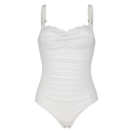 Scallop Dreams Ocean Swimsuit, White