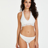 Seamless high leg brazilian, White