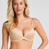 Padded Underwired Strapless Maximizer Bra, Beige