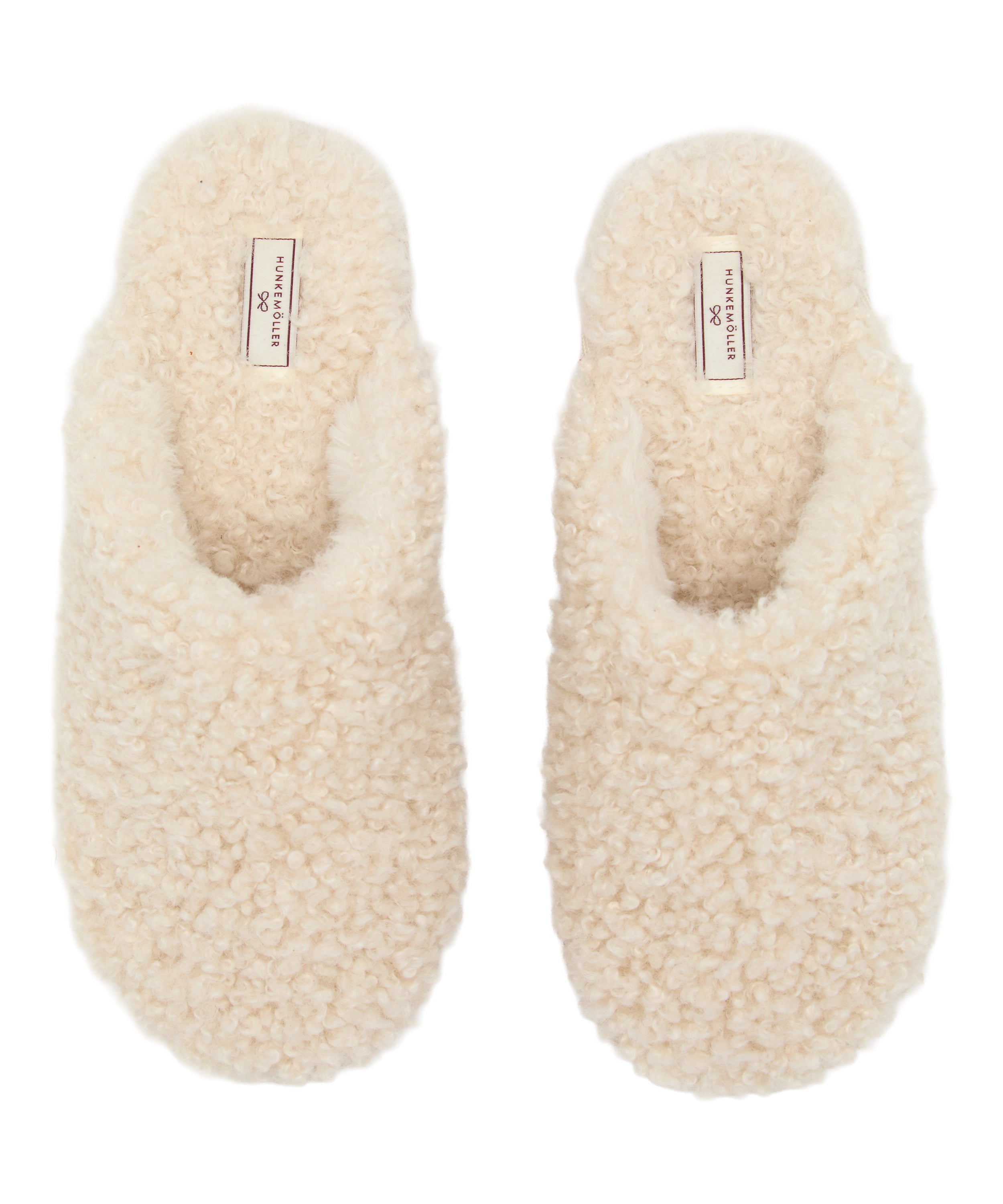 Slipper Curly Fur, White, main