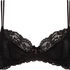 Non-padded underwired bra Jolie, Black