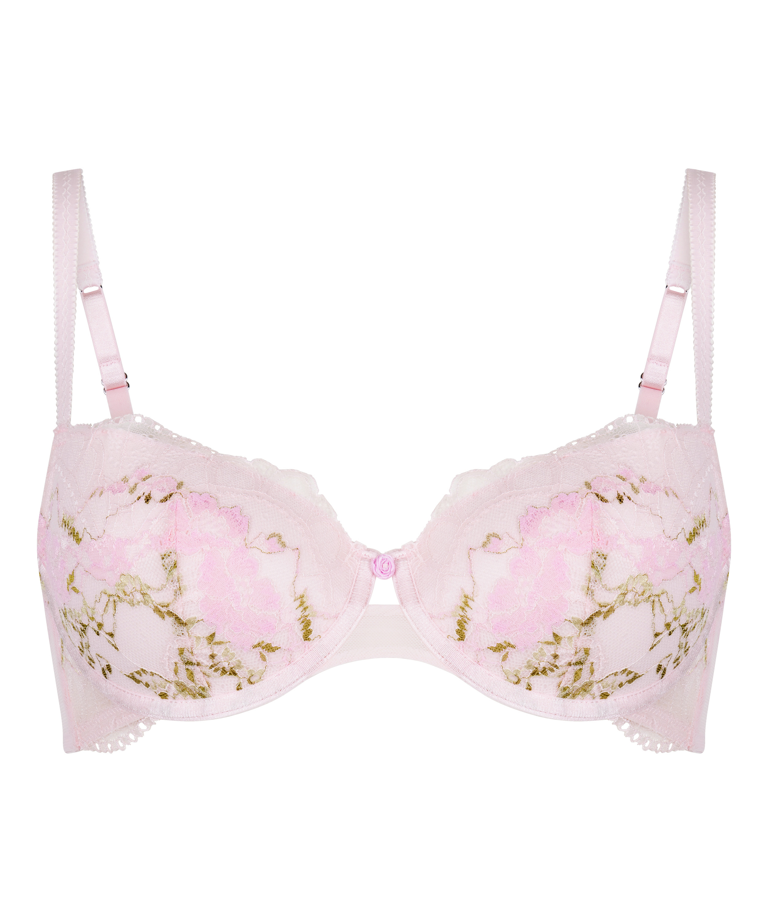 Miri Padded Underwired Bra, Pink, main