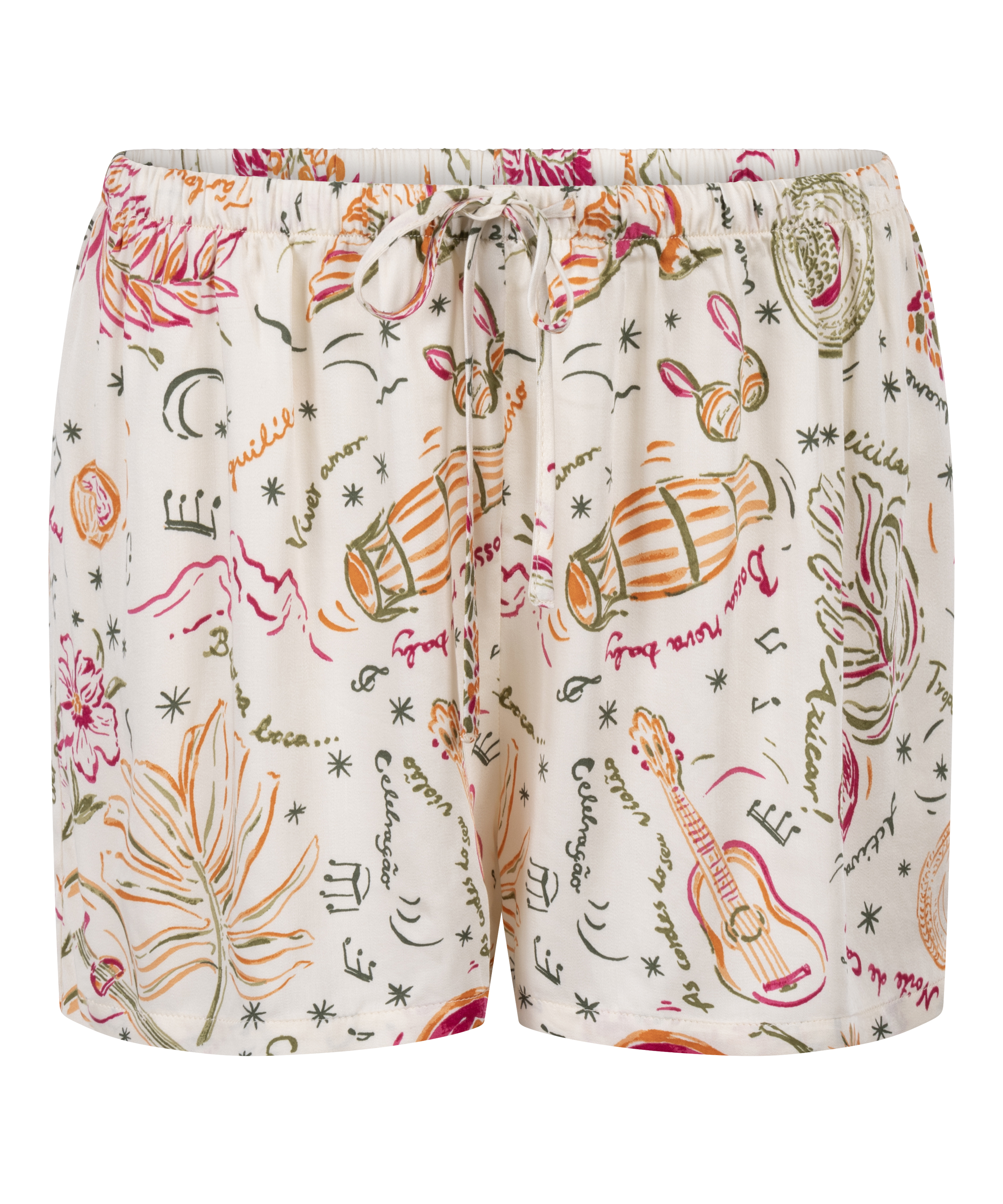 Satin Short, White, main