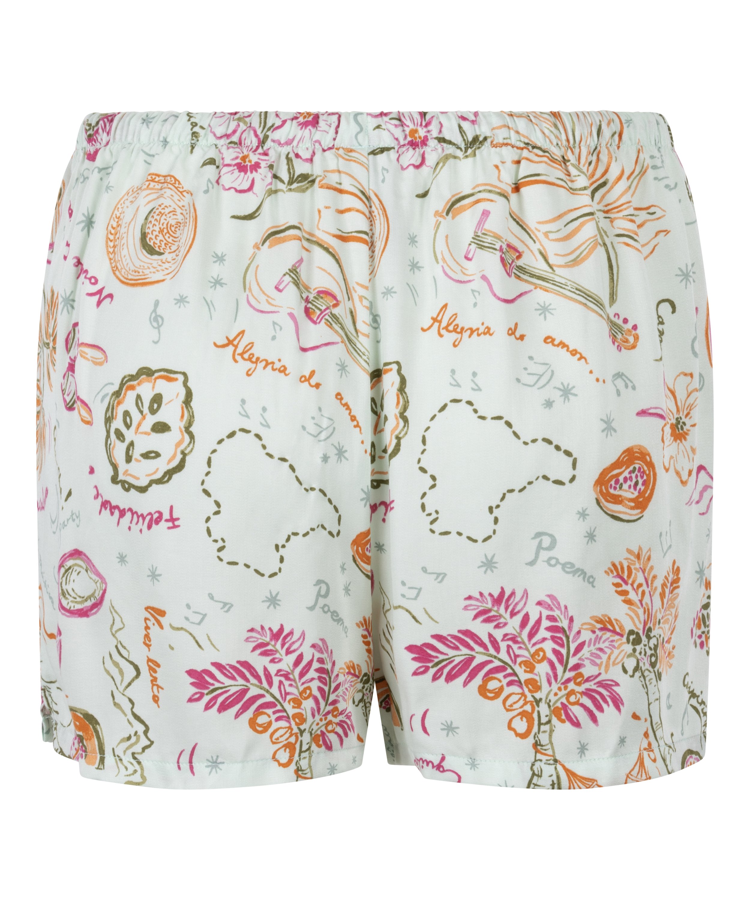 Satin Short, Green, main