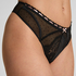 Dorothy Suspenderbelt Thong, Black
