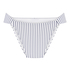 Highleg Bikini Bottom Stripes, White