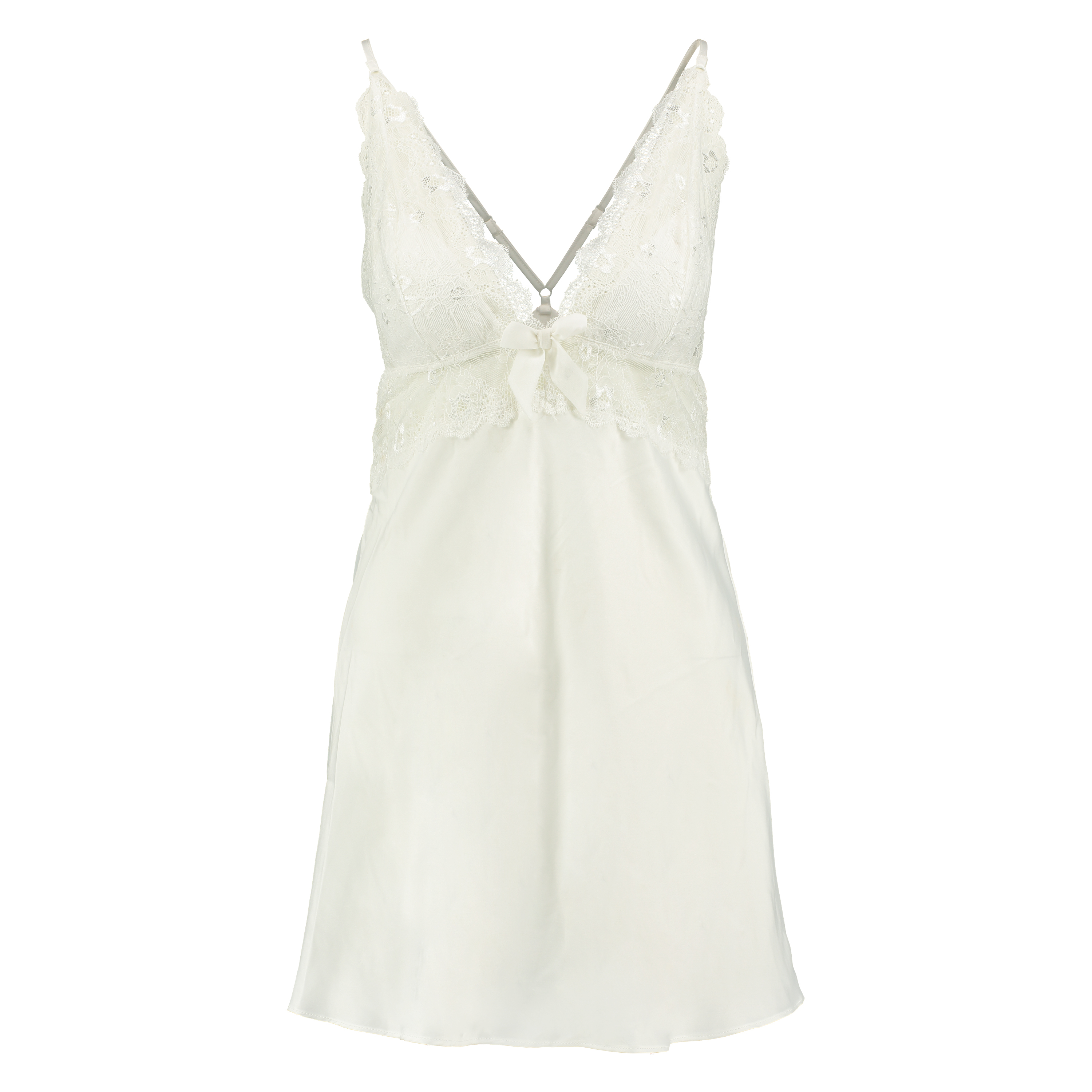 Slip dress Lessie Satin, White, main