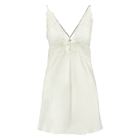 Slip dress Lessie Satin, White