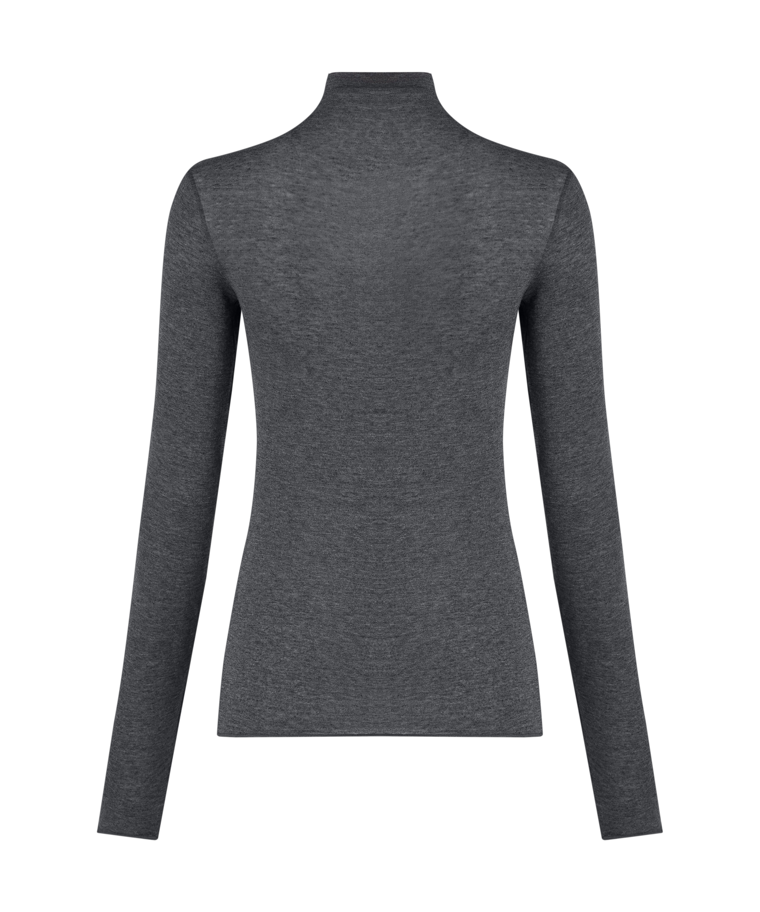 super soft Turtleneck Shirt with Cashmere, Gray, main