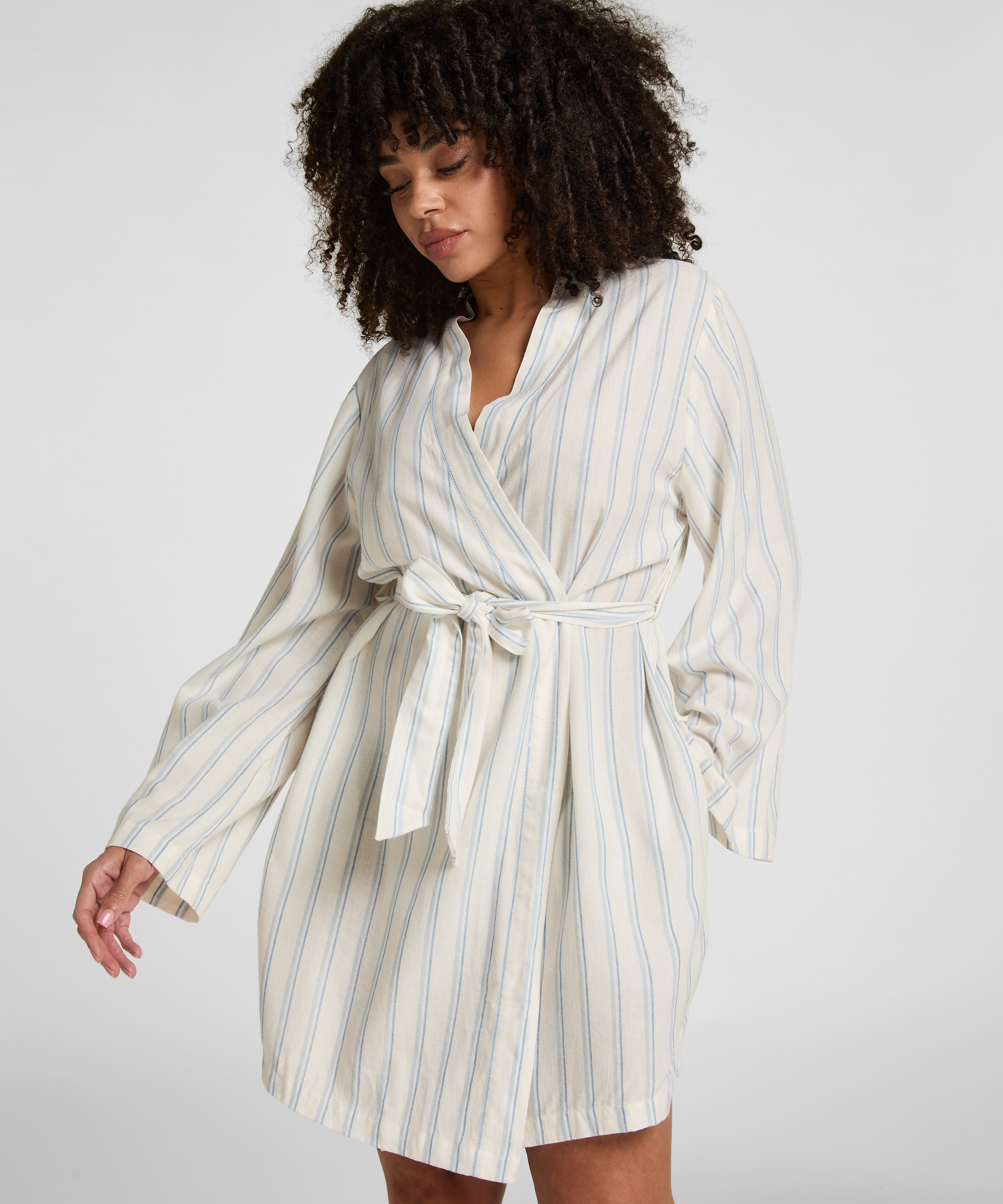 Robe Linen, White, main