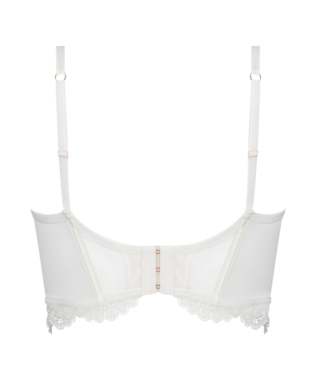 Jamie Non-Padded Underwired Longline Bra, White