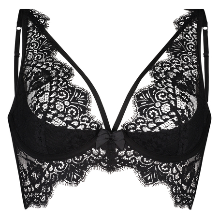 Marilee Non-Padded Underwired Longline Bra, Black