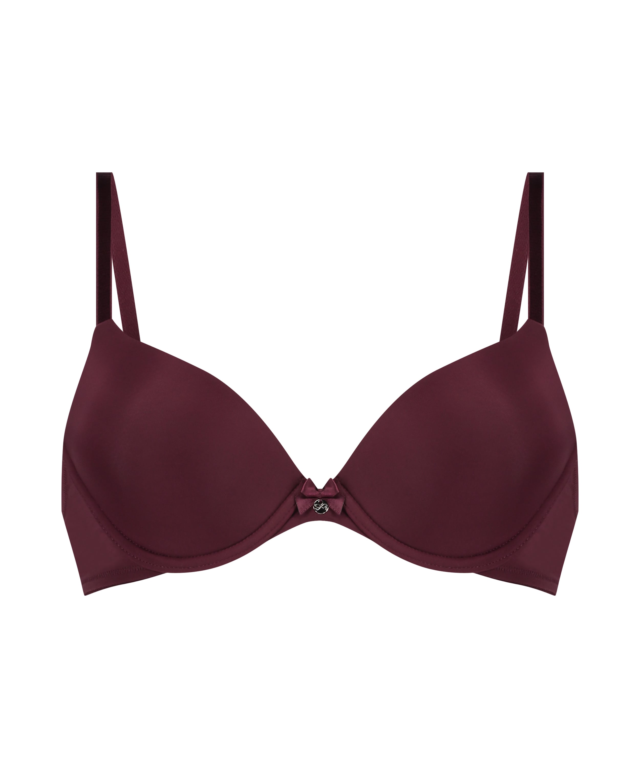 Plunge Padded Underwired Bra, Purple, main
