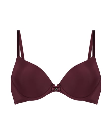 Plunge Padded Underwired Bra, Purple