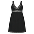 Graphic Lace slipdress, Black