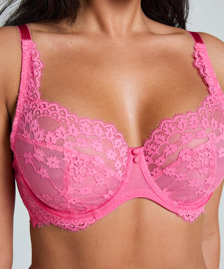 Daisy Non-Padded Underwired Bra, Pink