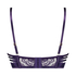Mitzy non-padded longline underwired bra, Purple