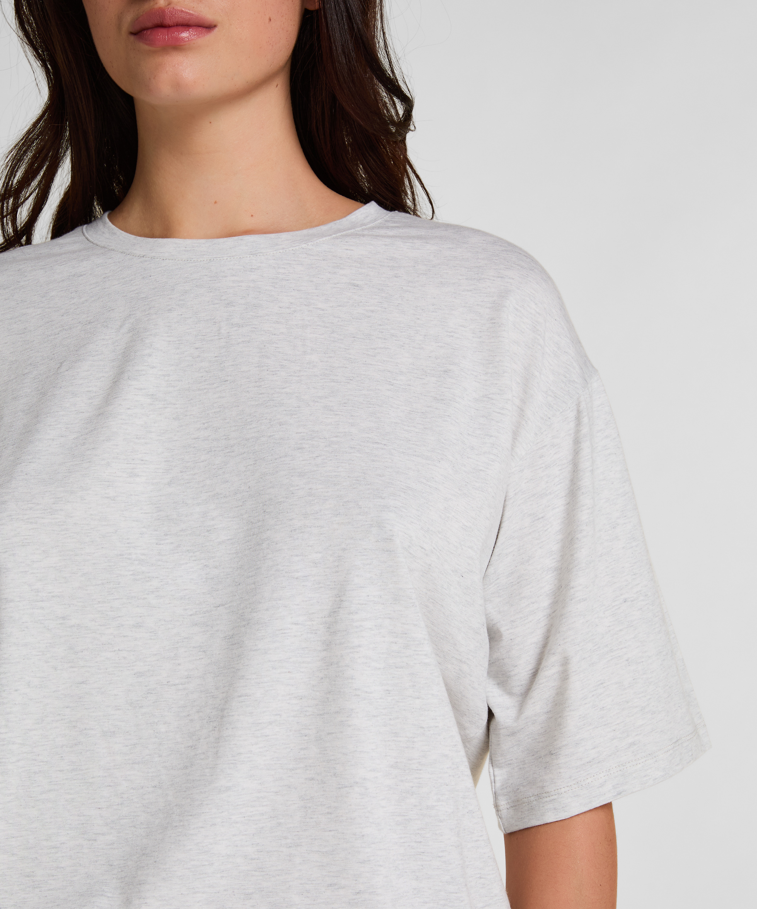 Pyjama Top Loose, Gray, main