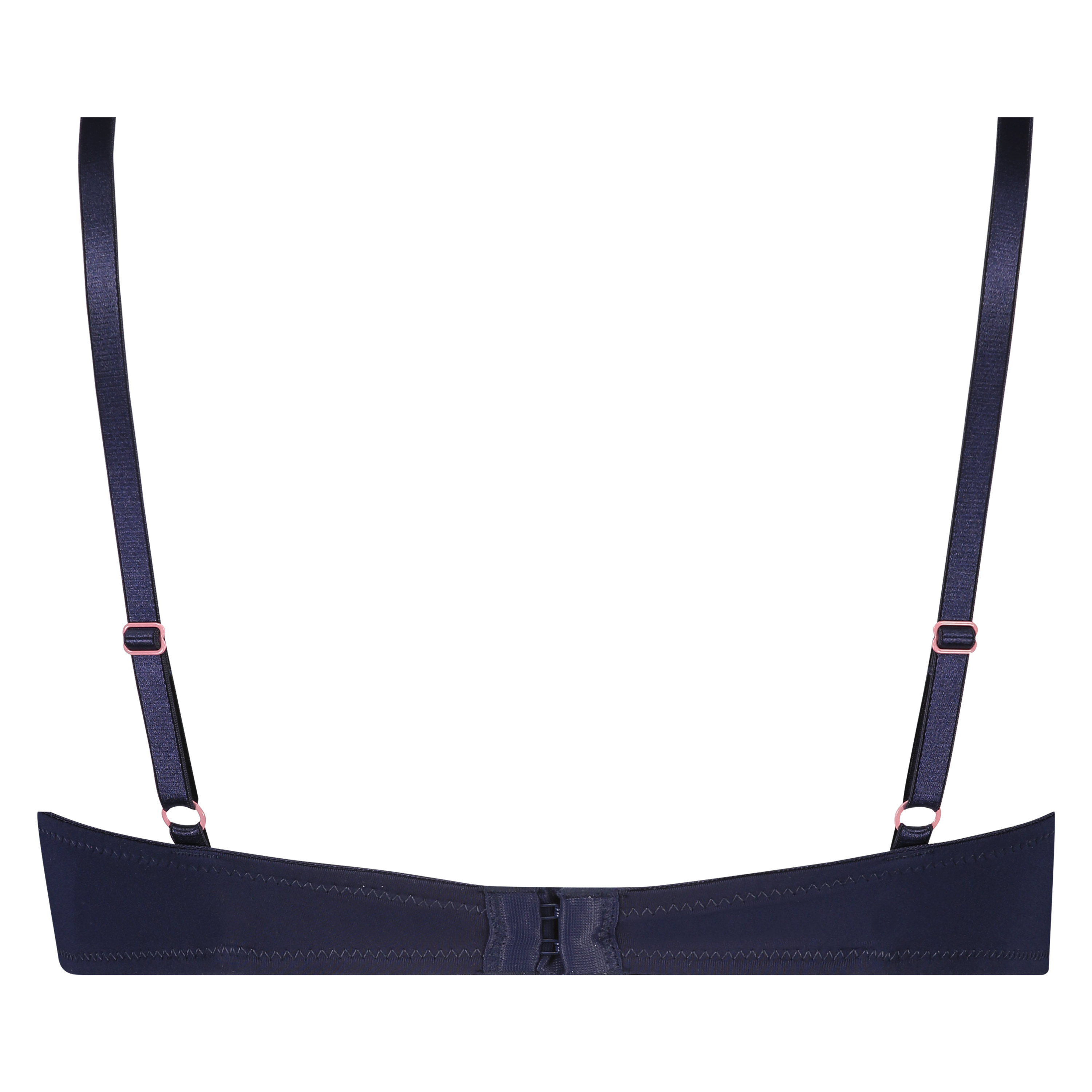 Plunge Padded Underwired Bra, Blue, main