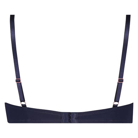 Plunge Padded Underwired Bra, Blue