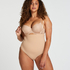 Seamless Enhancing High Waisted Thong, Beige